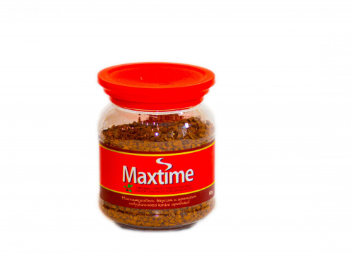 Кофе растворимый «Макстайм» банка 80 грамм 1/12 - изображение jpg