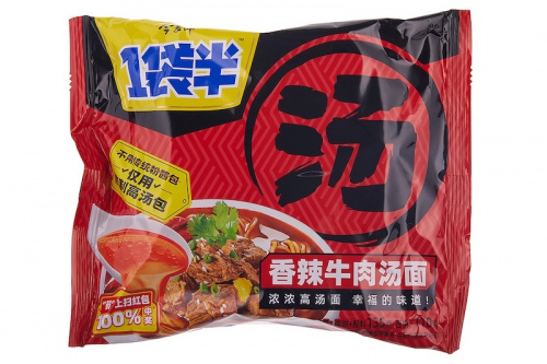 Лапша быстрого приготовления ТМ JML со вкусом острой говядины 135 грамм мягкая пачка (1/24 штук)